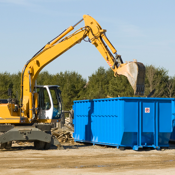 can i choose the location where the residential dumpster will be placed in Brooker Florida